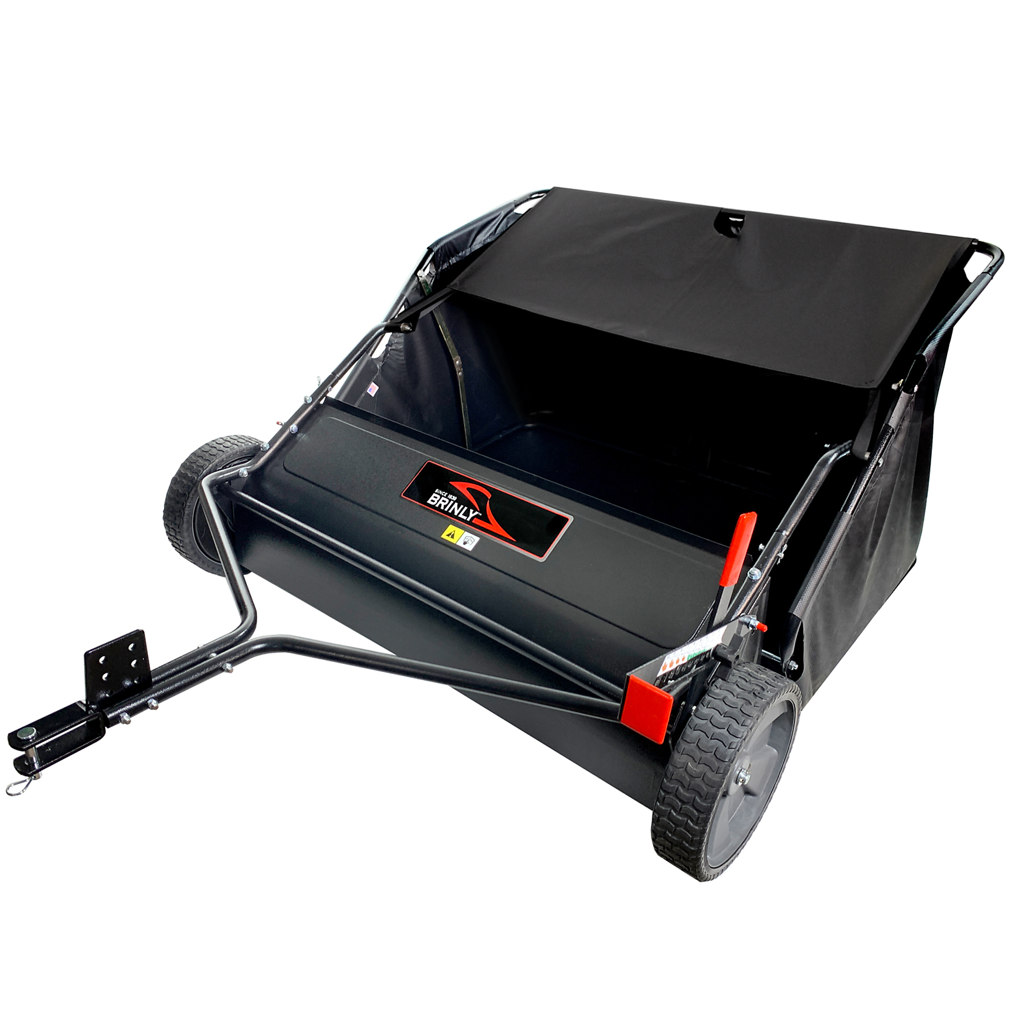 Brinly-Hardy Tow-Behind Lawn Sweeper — 42in., High-Velocity Brushes, 20 Cu. Ft. Capacity, Model# LS2-42BH-G